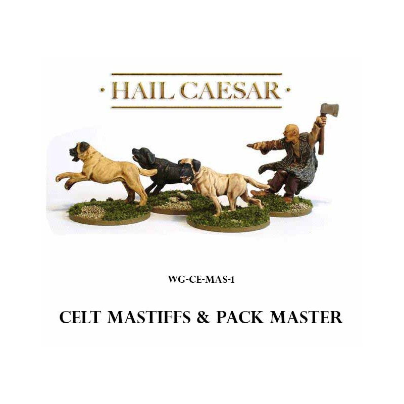 Celtic Mastiffs & Pack-Master 28mm Ancients WARLORD SPQR HAIL CAESAR