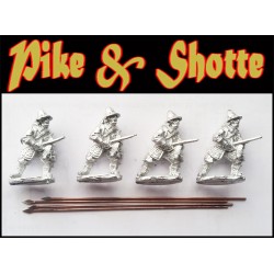 Pike-men Receiving Cavalry! (4)  Pike & Shotte WARLORD GAMES