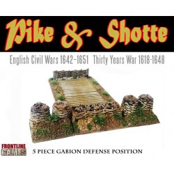 Gabion Defense posistion 2 (5pcs) 28mm ECW TYW Pike & Shotte FRONTLINE