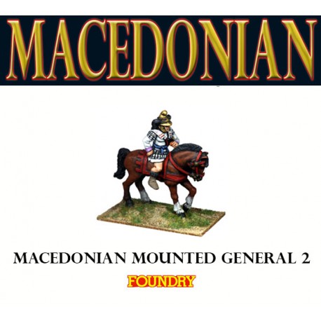 Macedonian Mounted General 2 28mm Ancients FOUNDRY