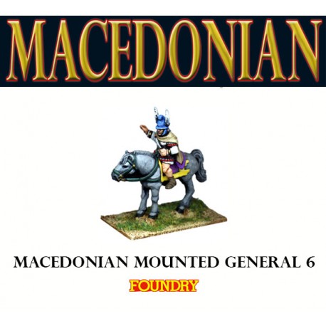 Macedonian Mounted General 6 28mm Ancients FOUNDRY