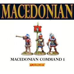 Macedonian Command 1 (3) 28mm Ancients FOUNDRY