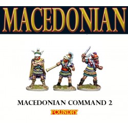 Macedonian Command 2 (3) 28mm Ancients FOUNDRY