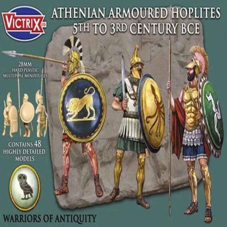 28mm Ancients ATHENIAN ARMOURED HOPLITES 5th-3rd C BC VXA001 Victrix 80470 