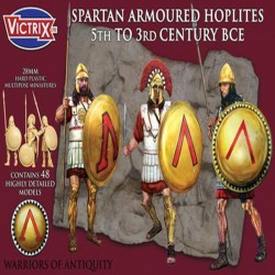 Greek Spartan Armoured Hoplites (48) 28mm Plastic VICTRIX