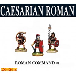 Caesarian Roman Command 1 28mm Ancients FOUNDRY