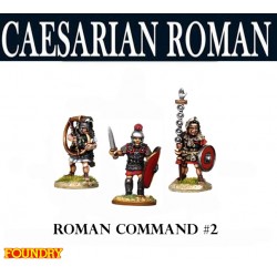 Caesarian Roman Command 2 28mm Ancients SPQR FOUNDRY
