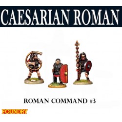 Caesarian Roman Command 3 28mm Ancients SPQR FOUNDRY