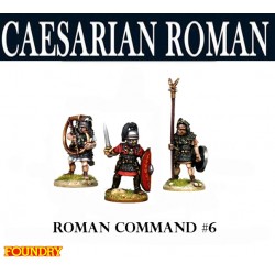 Caesarian Roman Command 6 28mm Ancients SPQR FOUNDRY