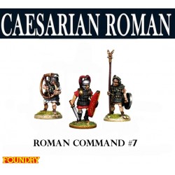 Caesarian Roman Command 7 28mm Ancients SPQR FOUNDRY