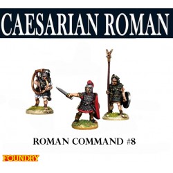 Caesarian Roman Command 8 28mm Ancients SPQR FOUNDRY