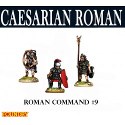 Caesarian Roman Command 9 28mm Ancients FOUNDRY