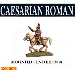 Caesarian Roman Mounted Centurion 1 28mm Ancients FOUNDRY