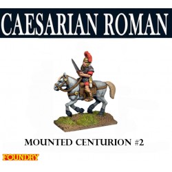 Caesarian Roman Mounted Centurion 2 28mm Ancients FOUNDRY