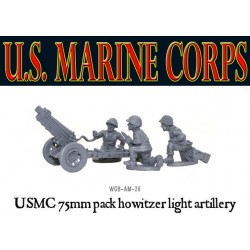 American U.S. Marines USMC 75mm pack howitzer light artillery 28mm WWII WARLORD GAMES