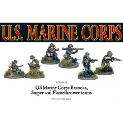 American U.S. Marines Flamer Team 28mm WWII WARLORD GAMES