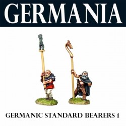 Germanic Warrior standards 1 (2) 28mm Germania Ancients FOUNDRY