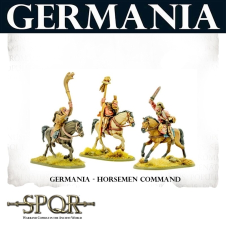 SPQR Germania Horsemen Command (3) 28mm Ancients WARLORD GAMES