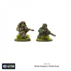 British Snipers in Ghillie suits 28mm WWII WARLORD GAMES