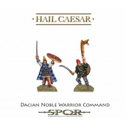 Dacian Noble Warrior Command (3) 28mm Ancients SPQR WARLORD