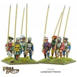 Landsknechts Pikemen Sprue (6) 28mm Renaissance Pike & Shotte WARLORD GAMES