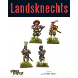 Landsknechts officers (4) 28mm Renaissance WARLORD GAMES