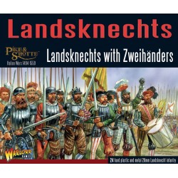 Landsknechts Zweihanders & Halberds (24) 28mm Renaissance WARLORD