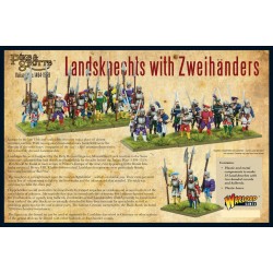 Landsknechts Zweihanders & Halberds (24) 28mm Renaissance WARLORD