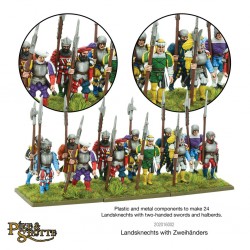 Landsknechts Zweihanders & Halberds (24) 28mm Renaissance WARLORD