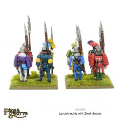 Landsknechts Zweihanders & Halberds (24) 28mm Renaissance WARLORD