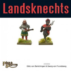 Götz Von Berlichingen & Georg Von Frundsberg 28mm Renaissance Landsknecht WARLORD