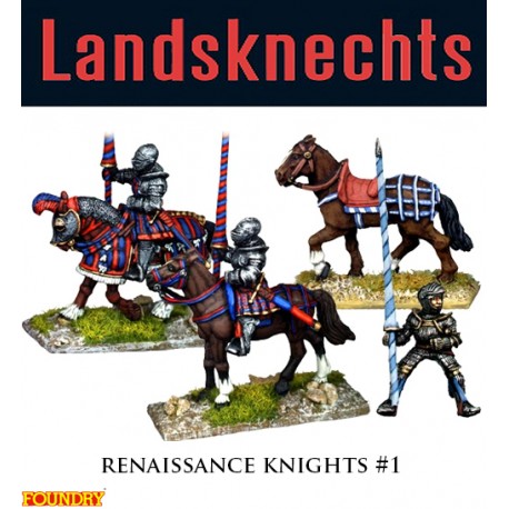 Landsknechts Renaissance Knights 1 28mm Pike & Shotte FOUNDRY