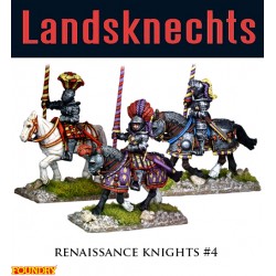 Landsknechts Renaissance Knights 4 28mm Pike & Shotte FOUNDRY