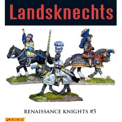 Landsknechts Renaissance Knights 5 28mm Pike & Shotte FOUNDRY