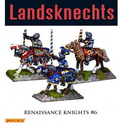 Landsknechts Renaissance Knights 6 28mm Pike & Shotte FOUNDRY
