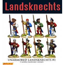 Landsknechts Unarmored Pike At Ready 1 28mm Renaissance  FOUNDRY