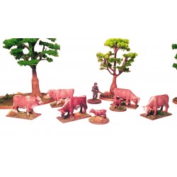 Farm Animals - Cows (Livestock - Cattle) 28mm Wargaming FRONTLINE GAMES