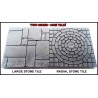 LARGE STONE - RADIAL STONE 2"x2" DOUBLE-SIDE DUNGEON TILES