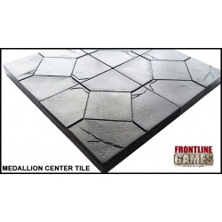 STONE BORDER - MEDALLION CENTER 2"x2" DOUBLE-SIDE DUNGEON TILES