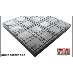 STONE BORDER - MEDALLION CENTER 2"x2" DOUBLE-SIDE DUNGEON TILES