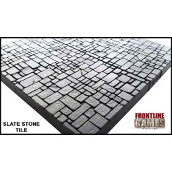 HERRINGBONE BRICK - SLATE STONE DUNGEON  2"x2" DOUBLE-SIDE DUNGEON TILES