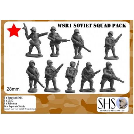 Bolt Action Chain of Command 28mm WW2 Russian Soviet SMG  Squad 10 figures 
