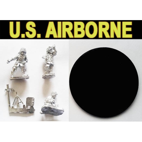 American U.S. Paratroopers Medium Mortars 28mm WWII WEST WIND