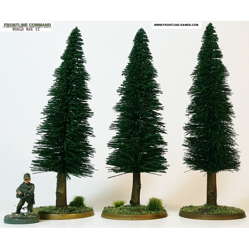 20pcs Pine/Ceder Tree set 28mm Wargaming terrain BOLT ACTION 2.5" - 6.25" 