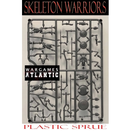 Skeleton Infantry sprue (4) 28mm WARGAMES ATLANTIC