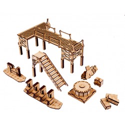 STALINGRAD TANK FACTORY SET! 28mm WWII Terrain TTCOMBAT