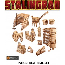 STALINGRAD INDUSTRIAL RAIL SET! 28mm WWII Terrain TTCOMBAT