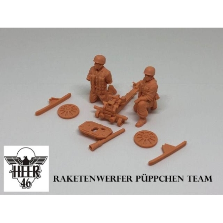 German Fallschirmjager Raketenwerfer Püppchen Team 28mm WWII HEER46