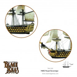 BLACK SEAS HMS Royal Sovereign WARLORD GAMES