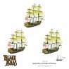 BLACK SEAS Royal Navy 3rd Rates of Renown Set  WARLORD GAMES